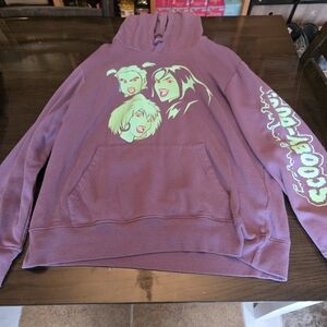 Scooby Doo And Hex Girls Glow In The Dark Purple And Lime Green Hoodie 2xl